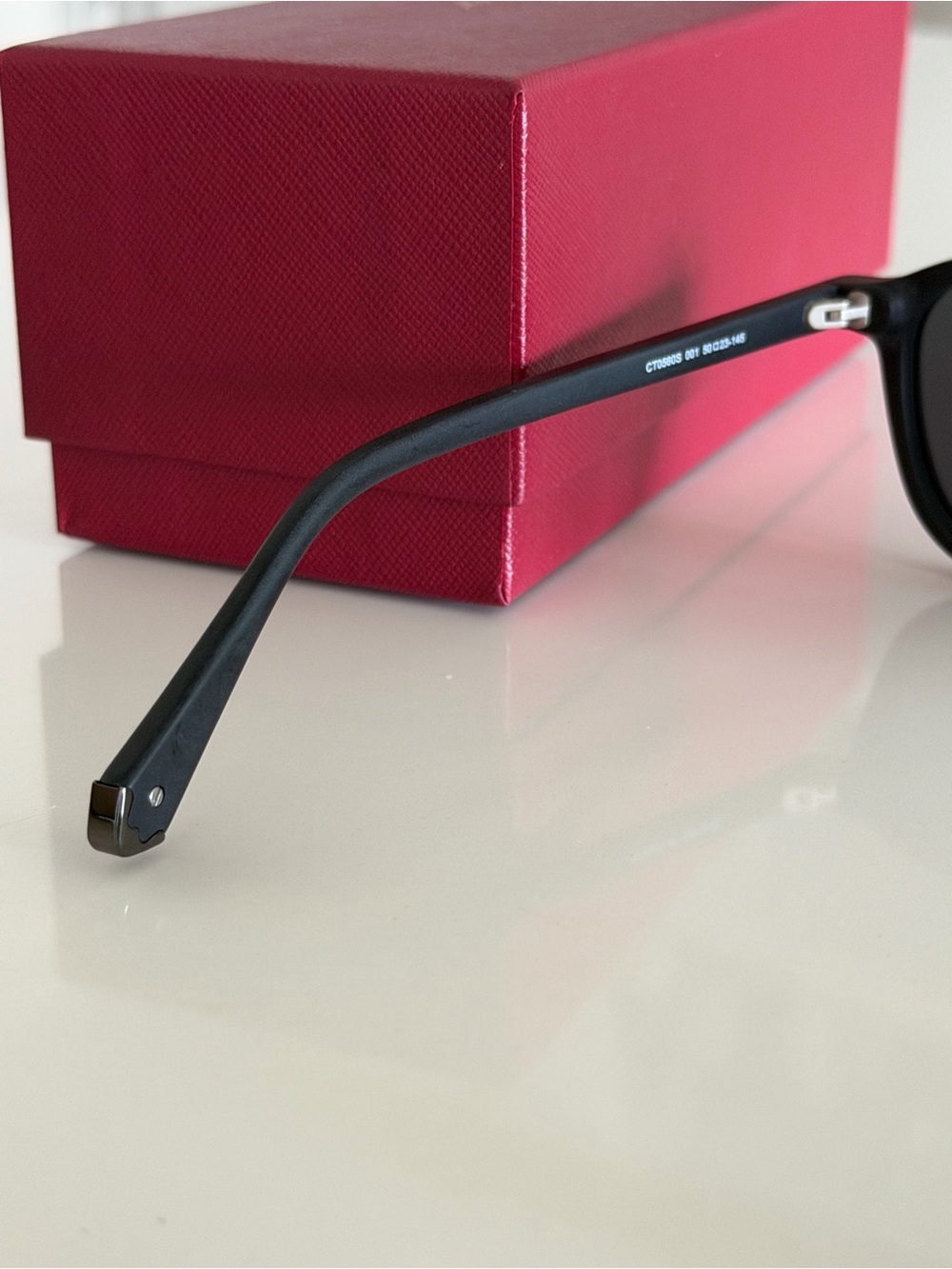 Cartier Sunglasses Black Matte Frame With Case Box & Accessories - Picture 4 of 8